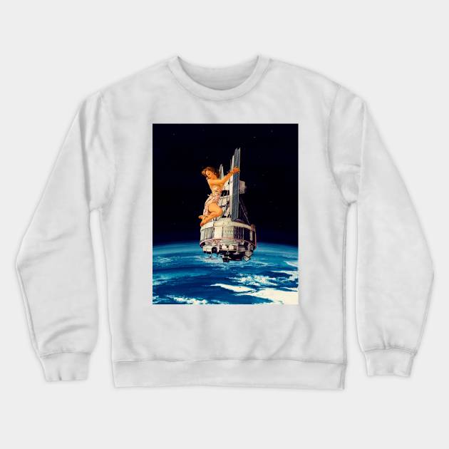 Earth is a hard  place Crewneck Sweatshirt by CollageSoul